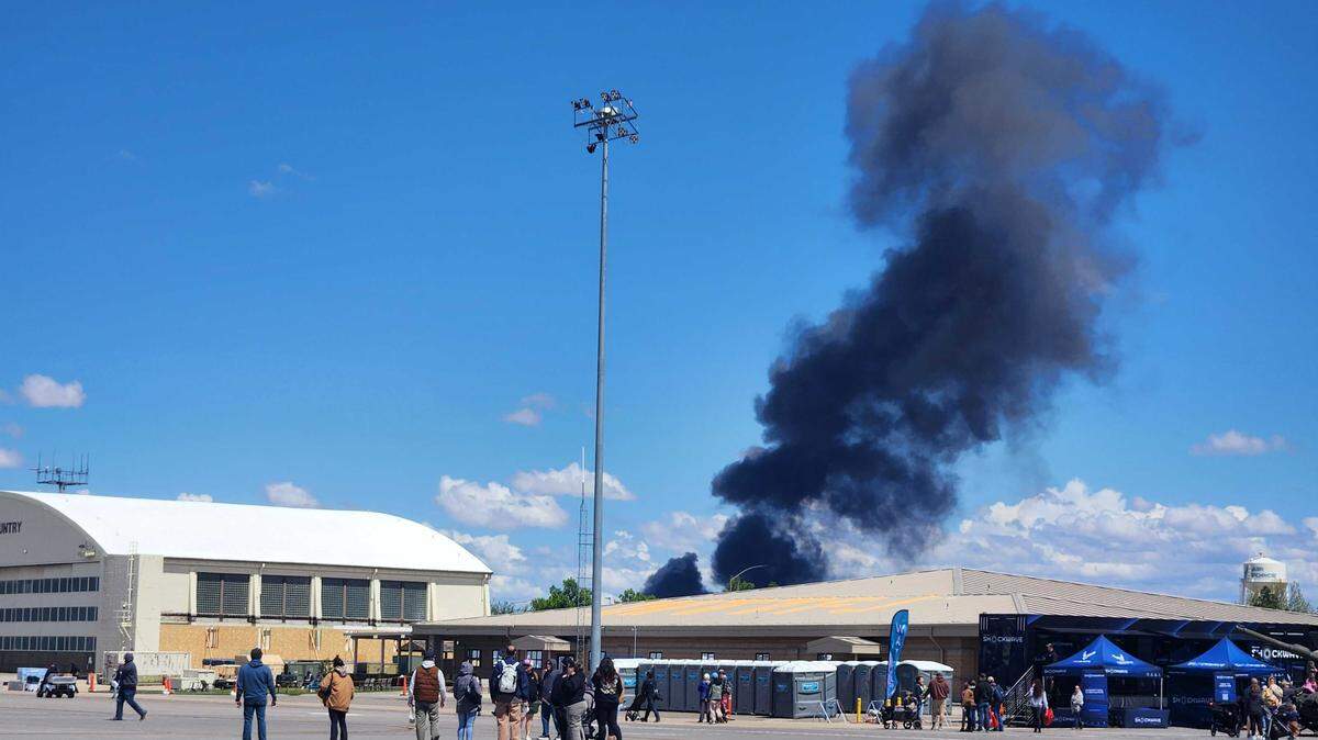 Midair collision sparks crash at Idaho air show; crews ‘able to eject’